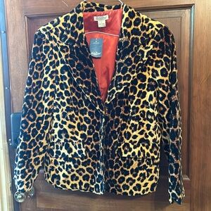 BNWT Lucky Brand velour fully lined blazer